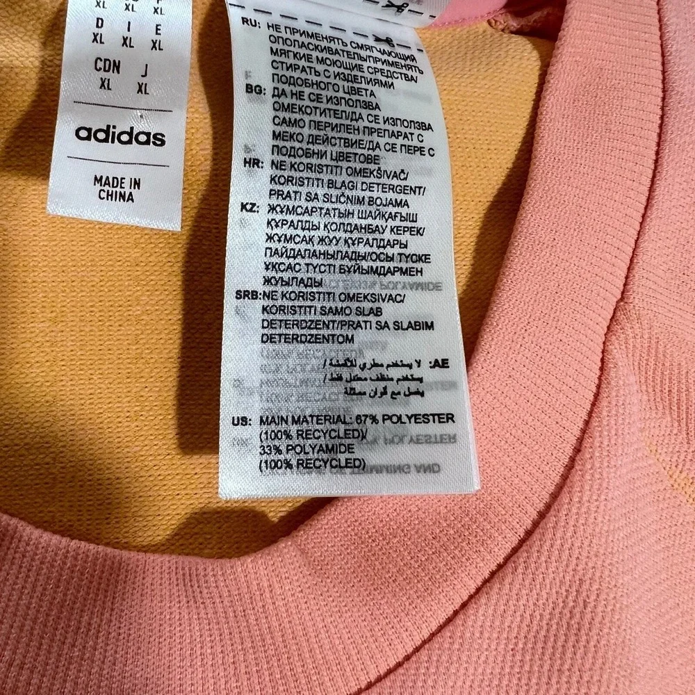 Adidas Shirt Men XL Pink Aeroready Knit Athletic